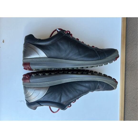 Ecco Biom Hydromax Golf Shoes Grey Yak Leather Mens Size EU 43 US 9 - Picture 10 of 11